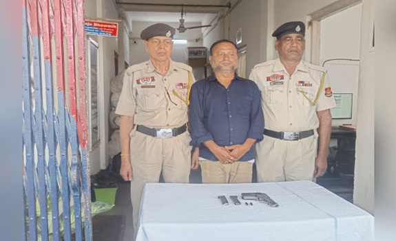 Youth arrested with pistol at Agartala Railway Station during security check
